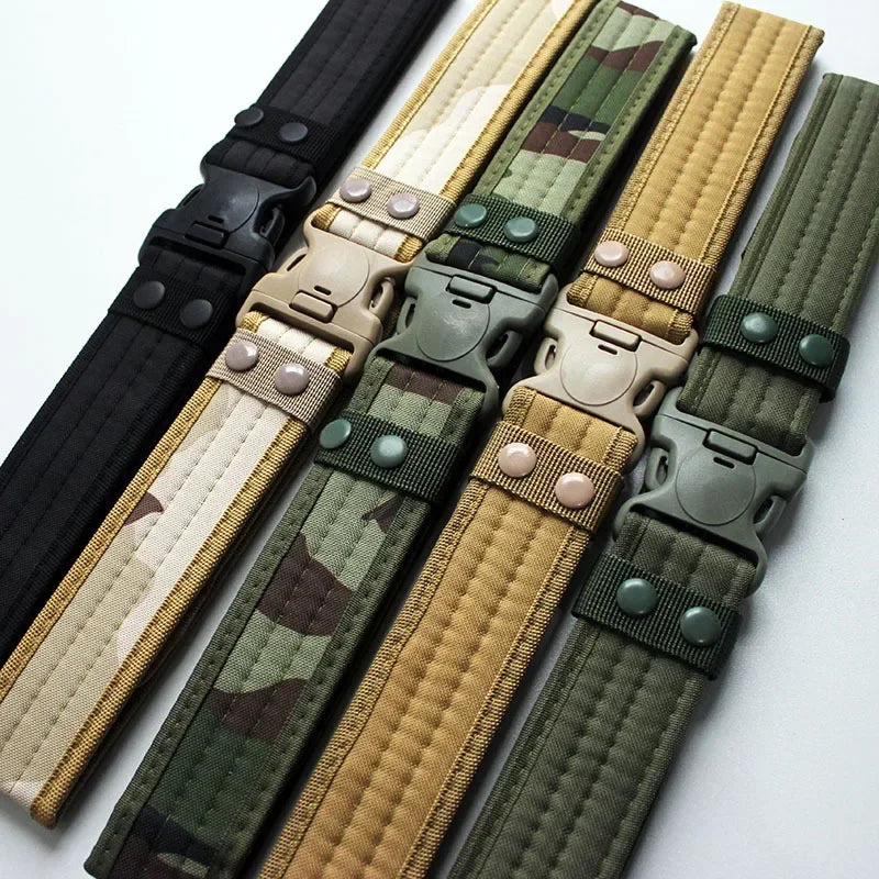 New Stretch Canvas Belts Quick Release Belt Fashion Black Men Canvas Waistband Outdoor Hunting 6 Colors 130cm Length