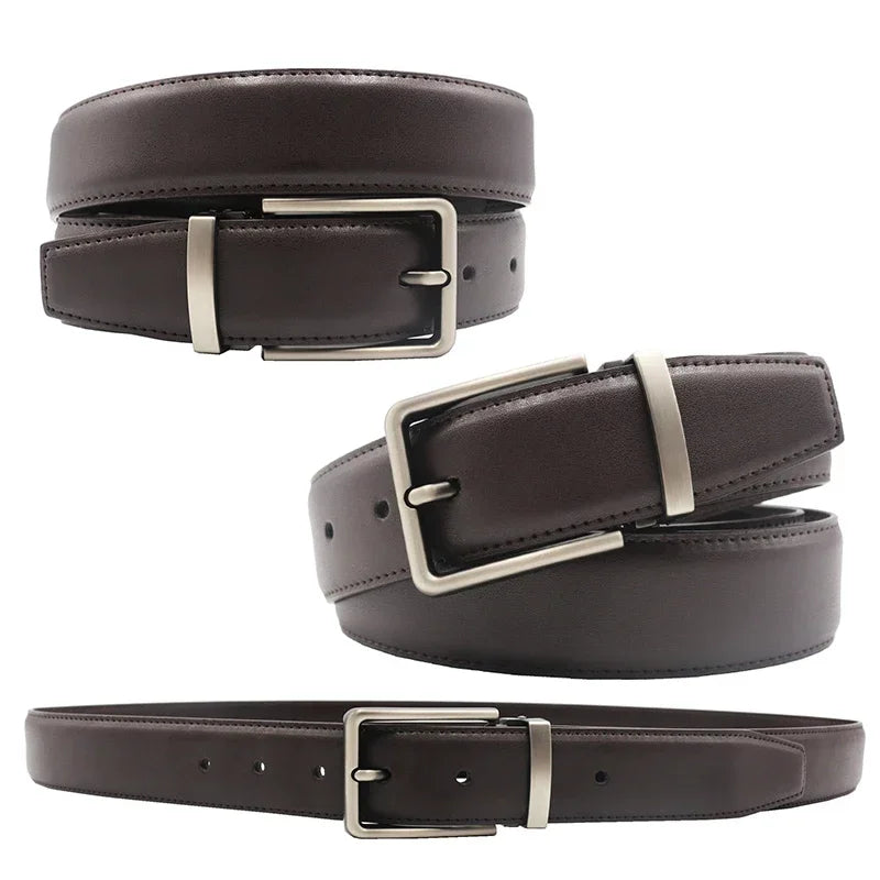 Genuine Leather Men's Belt Fashion Alloy Belts Buckle Luxury Brand Jeans Belts for Men Business Belt Female Belt