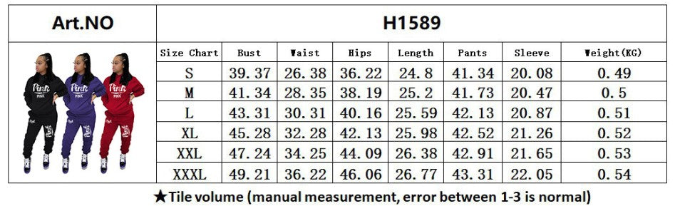 H1589 Newest Design Printed Sports Suit Winter Clothing 2020 Ladies Jogger Set Womens Two Piece Set Women Clothing