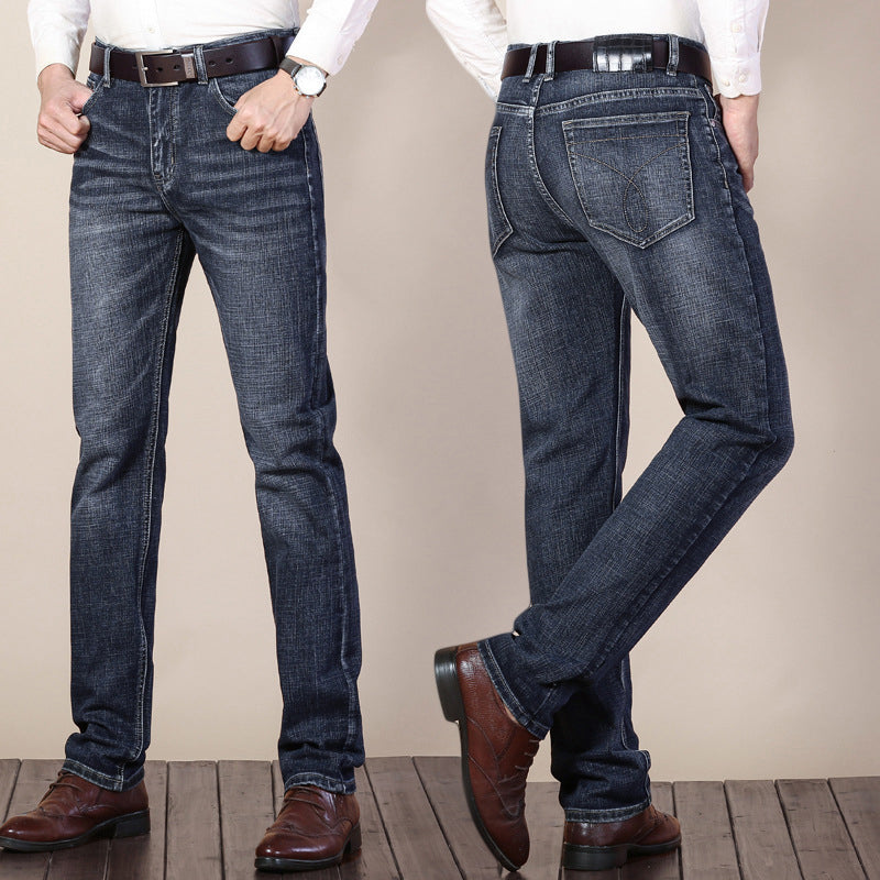 Gingtto Jeans Slim Baggy Jeans Men Straight