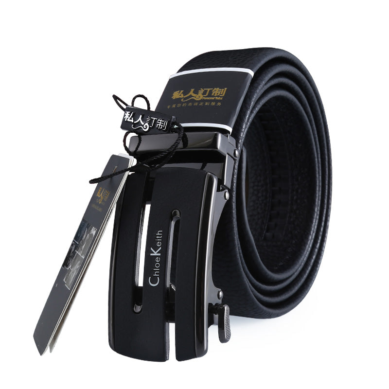 Men Belts Famous Brand Custom Luxury Leather Belts Alloy Automatic Buckles Belt