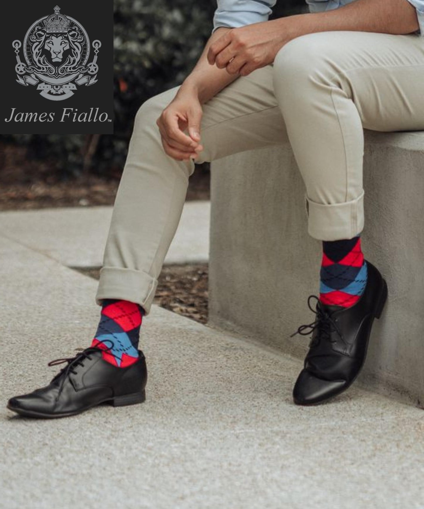 JAMES FIALLO Mens 6-Pairs Whimsical Waves Chic Horizontal Striped &