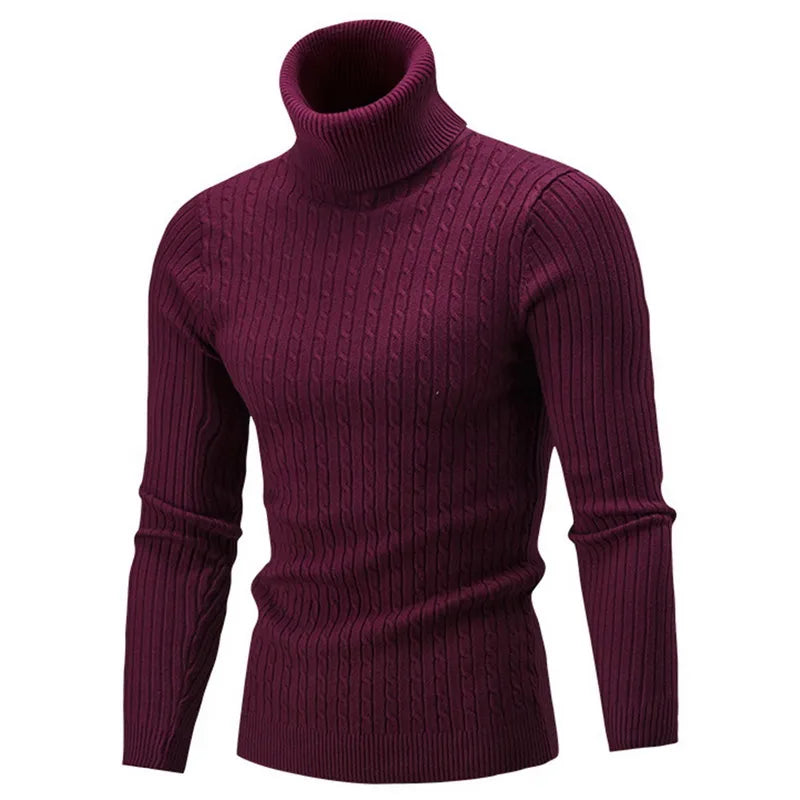 Long Sleeve Turtleneck Sweater Knitted Sweater