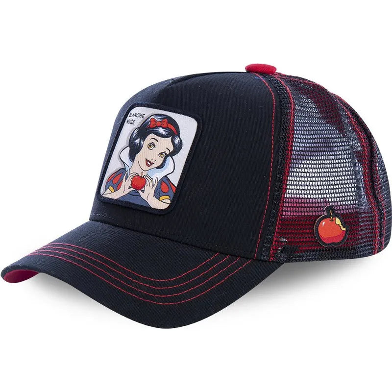 High Quality Disney Styles Anime Cartoon Snapback Cotton Baseball Cap Men Women Hip Hop Dad Hat Trucker Mesh Hat Dropshipping