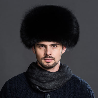 Style Men Russian Trapper Hat Winter Raccoon Fur Ushanka Hats