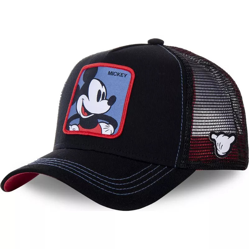 High Quality Disney Styles Anime Cartoon Snapback Cotton Baseball Cap Men Women Hip Hop Dad Hat Trucker Mesh Hat Dropshipping