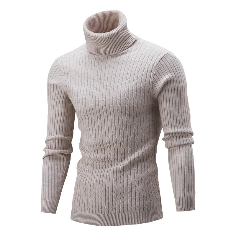 Long Sleeve Turtleneck Sweater Knitted Sweater