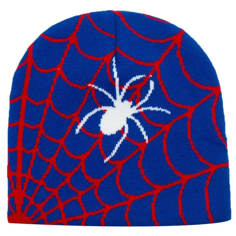 Gothic Spider Pattern Wool Knitted Hat