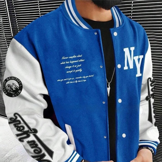 Men's Cardigan Baseball Jacket