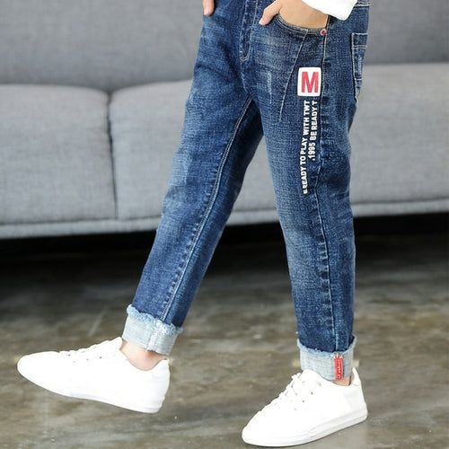 Diimuu Kids Skinny Jeans Boys Denim Pants