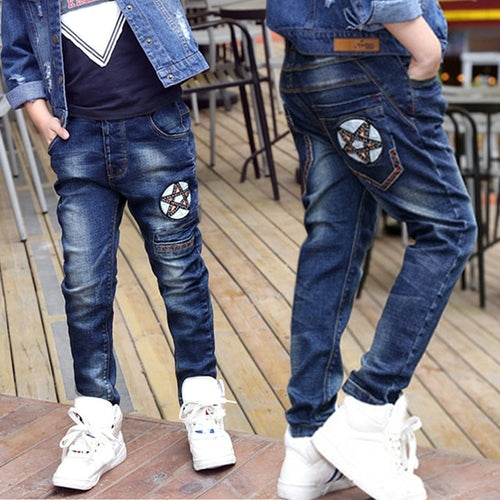 Diimuu Kids Skinny Jeans Boys Denim Pants