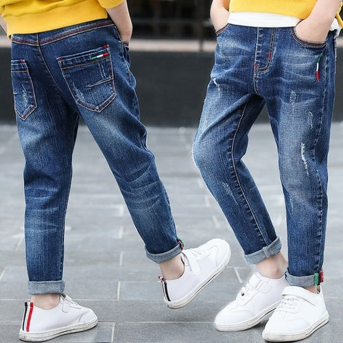 Diimuu Kids Skinny Jeans Boys Denim Pants