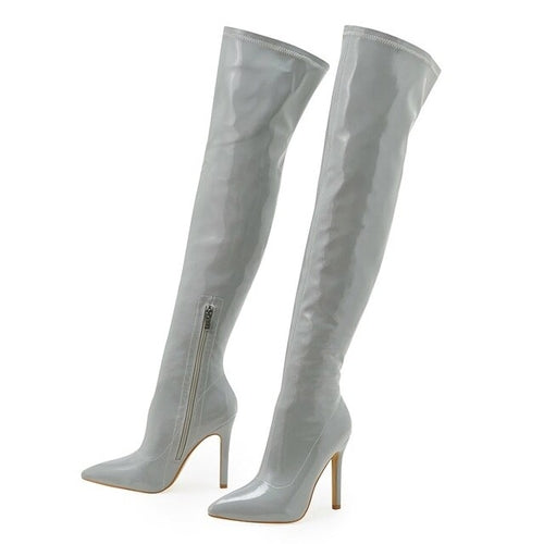 Eilyken Sexy Stiletto High Heels Women Over the Knee Boots Pointed Toe