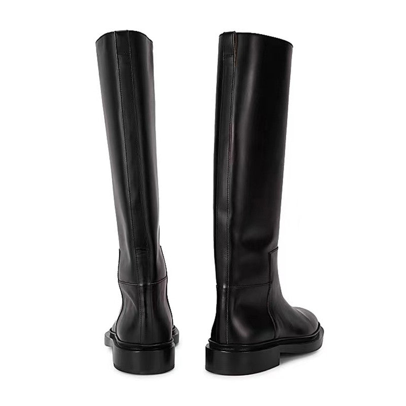 Women Knee High Boots Genuine Leather