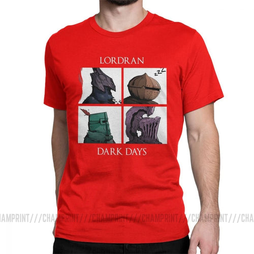 Man Dark Souls Praise The Sun Game T-Shirts Novelty O Neck Short