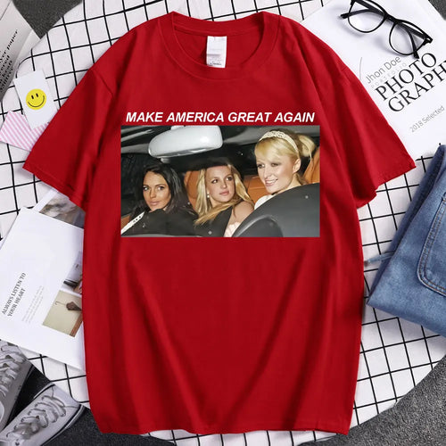 New Style T Shirt Britney Make America Great Again Tees Fashion T