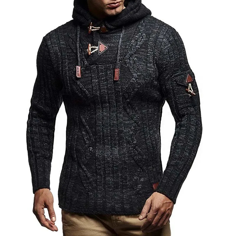 Men's Casual Long Sleeve Hooded Sweater