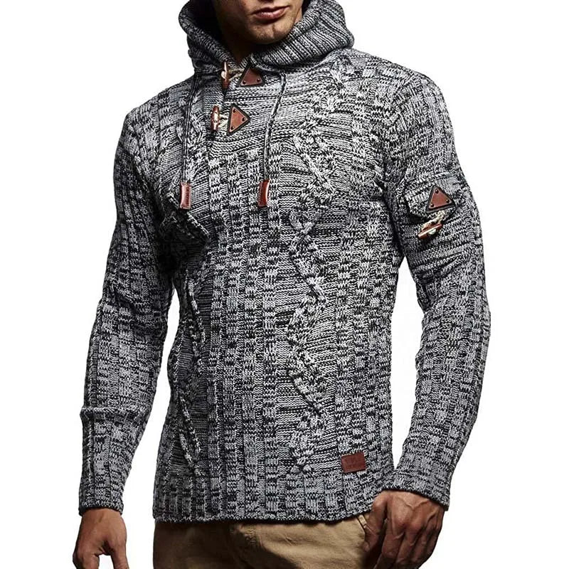 Men's Casual Long Sleeve Hooded Sweater