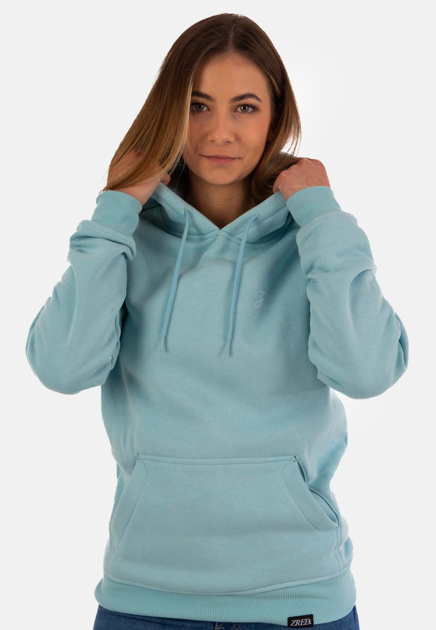 HIGH STD Hoodie - babyblau -  Damen