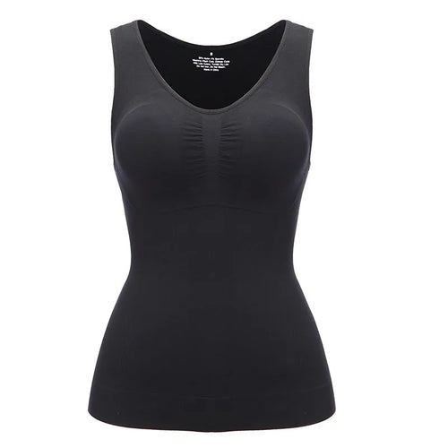 Tank Tops Camisole with Built in Padded Bra Vest Cami Shelf Bra Women