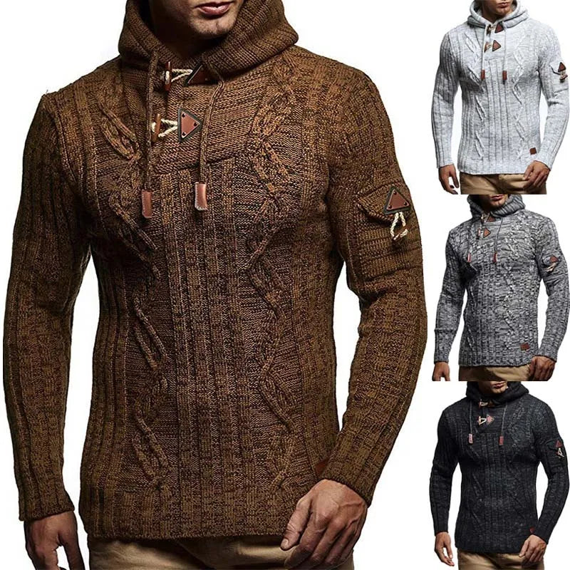 Men's Casual Long Sleeve Hooded Sweater