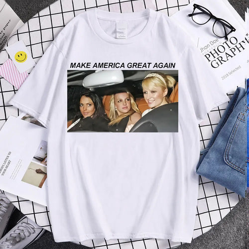 New Style T Shirt Britney Make America Great Again Tees Fashion T