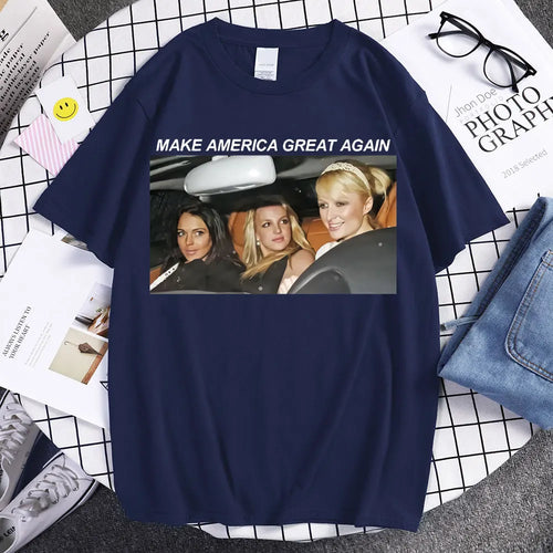 New Style T Shirt Britney Make America Great Again Tees Fashion T