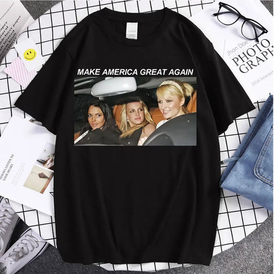 New Style T Shirt Britney Make America Great Again Tees Fashion T