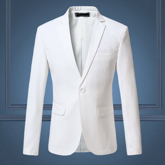 High Quality Gentleman Men Slim Casual White Suit , Large Size Brands