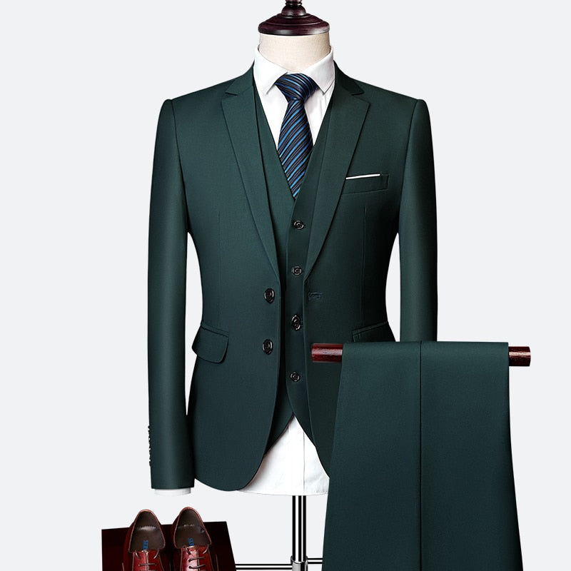 Luxury 3 piece men's suit