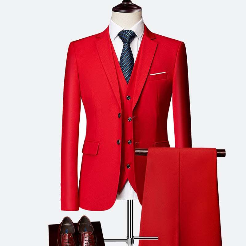 Luxury 3 piece men's suit