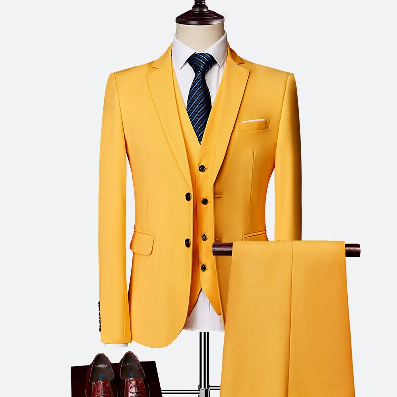 Luxury 3 piece men's suit