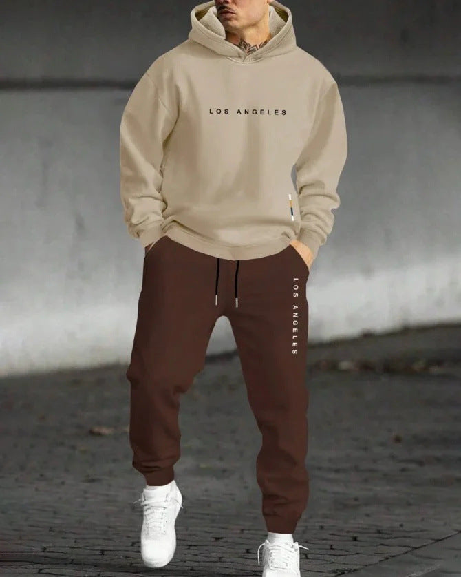Men's Casual Hooded Sweatshirt and Sweatpants