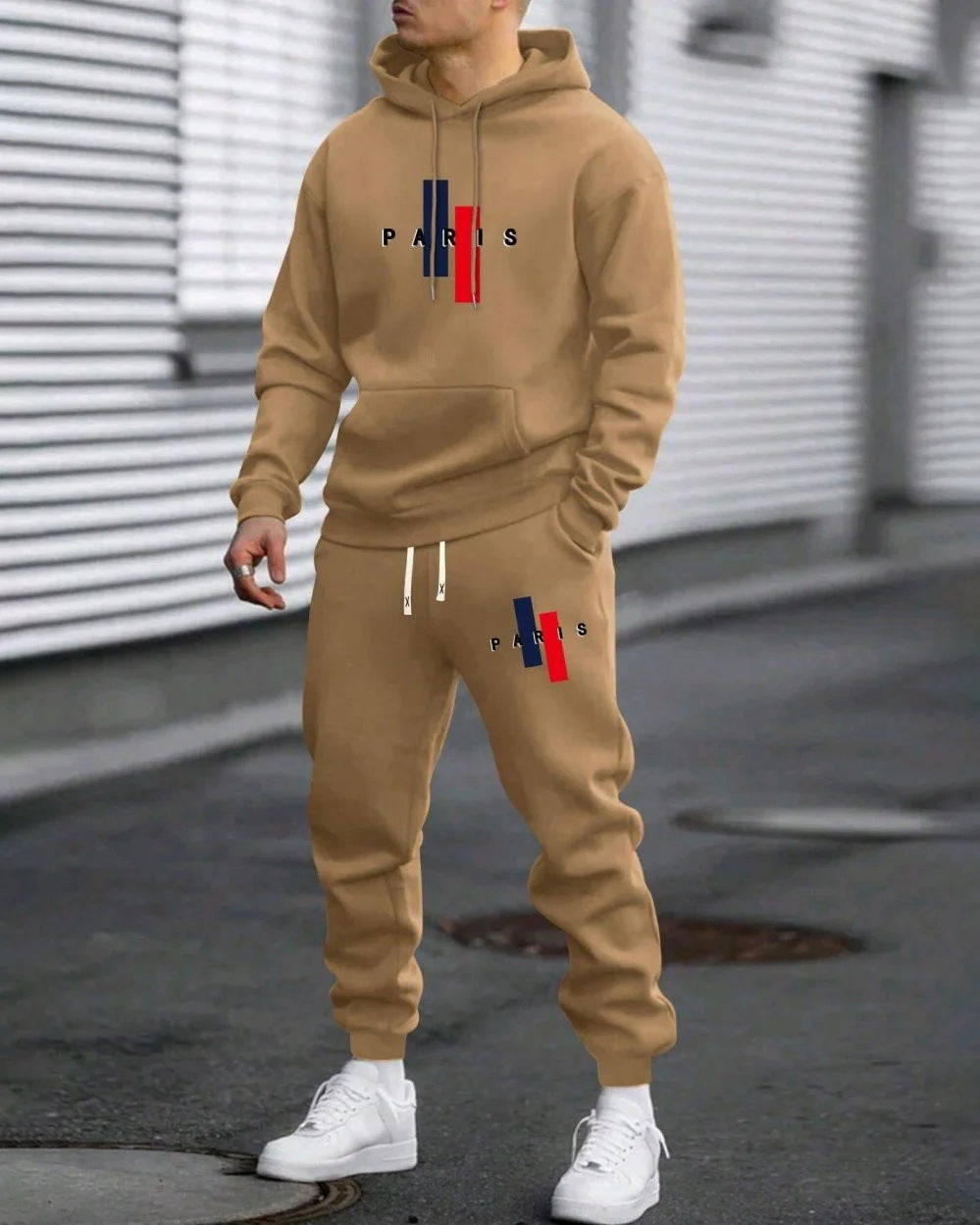 Men's Casual Hooded Sweatshirt and Sweatpants