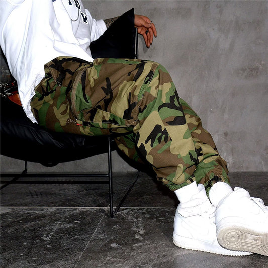 Retro Camouflage Men Casual Cargo