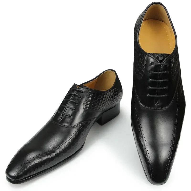 Dress Shoes for Men‘s Leather Casual Social Oxfords Model Classic