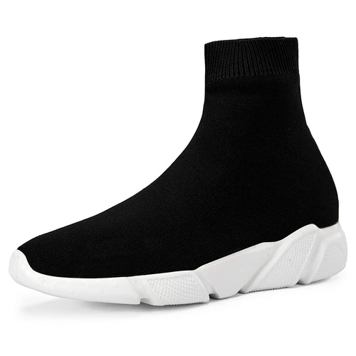 Fashion Black Men’s Sock Shoes Knit Breathable Unisex Socks Sneakers