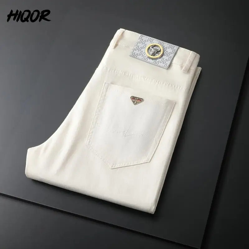 HIQOR 7 Colors Men Spring Autumn Casual Long Trousers Male Suit Pants