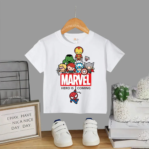 Superhero Teen 100% Cotton T-shirt Children's small cartoon print