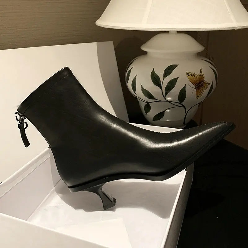 Sexy Pointed Toe Ankle Boots