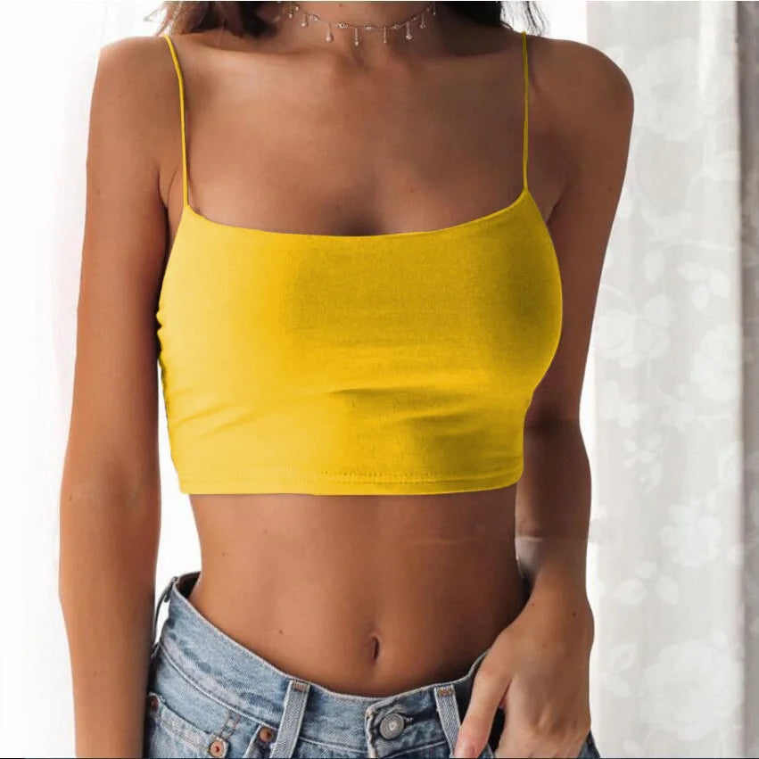 Women Summer Camisole Crop Top