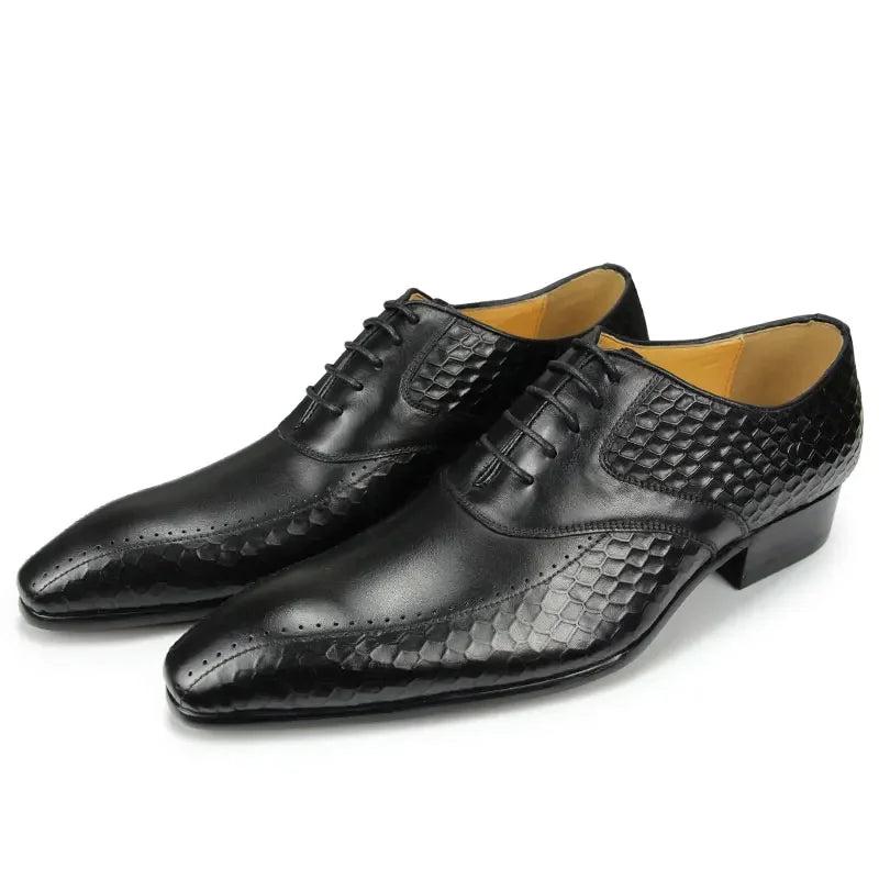 Dress Shoes for Men‘s Leather Casual Social Oxfords Model Classic