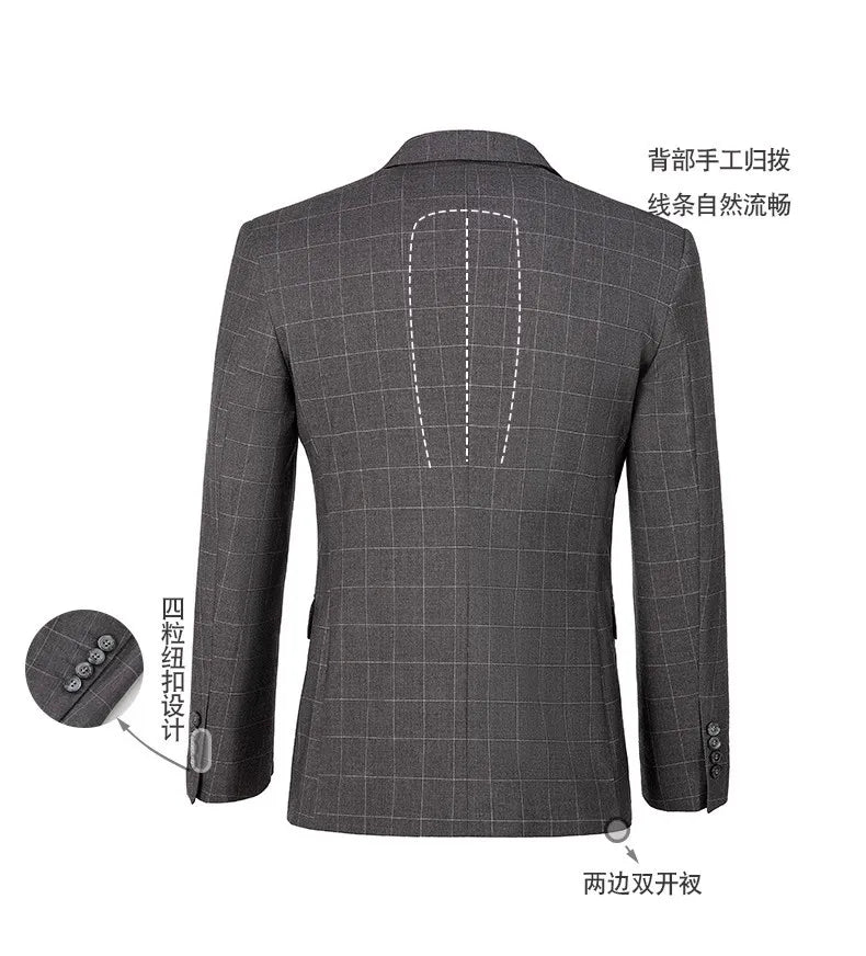 Stylish luxury high quality men's suit with trousers, casual