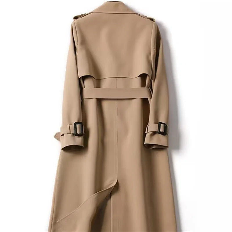 Autumn Winter Long Sleeve Trench Coat For Women Fashion Loose