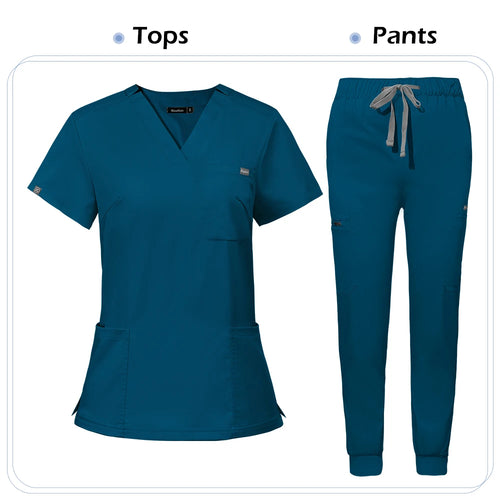 Scrub Sets Uniform Women Joggers Medical Accessories Healthcare