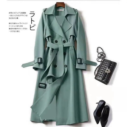 Autumn Winter Long Sleeve Trench Coat For Women Fashion Loose