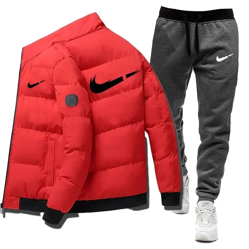 Winter Casual Men's Sports Set 2-piece Set Letter Printed Fashion