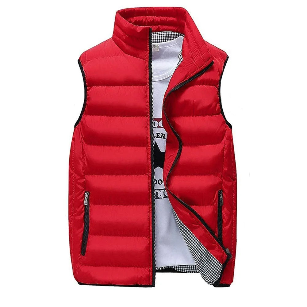 Men Vest Windproof Vest Men Jacket Sleeveless Vest Winter Jacket