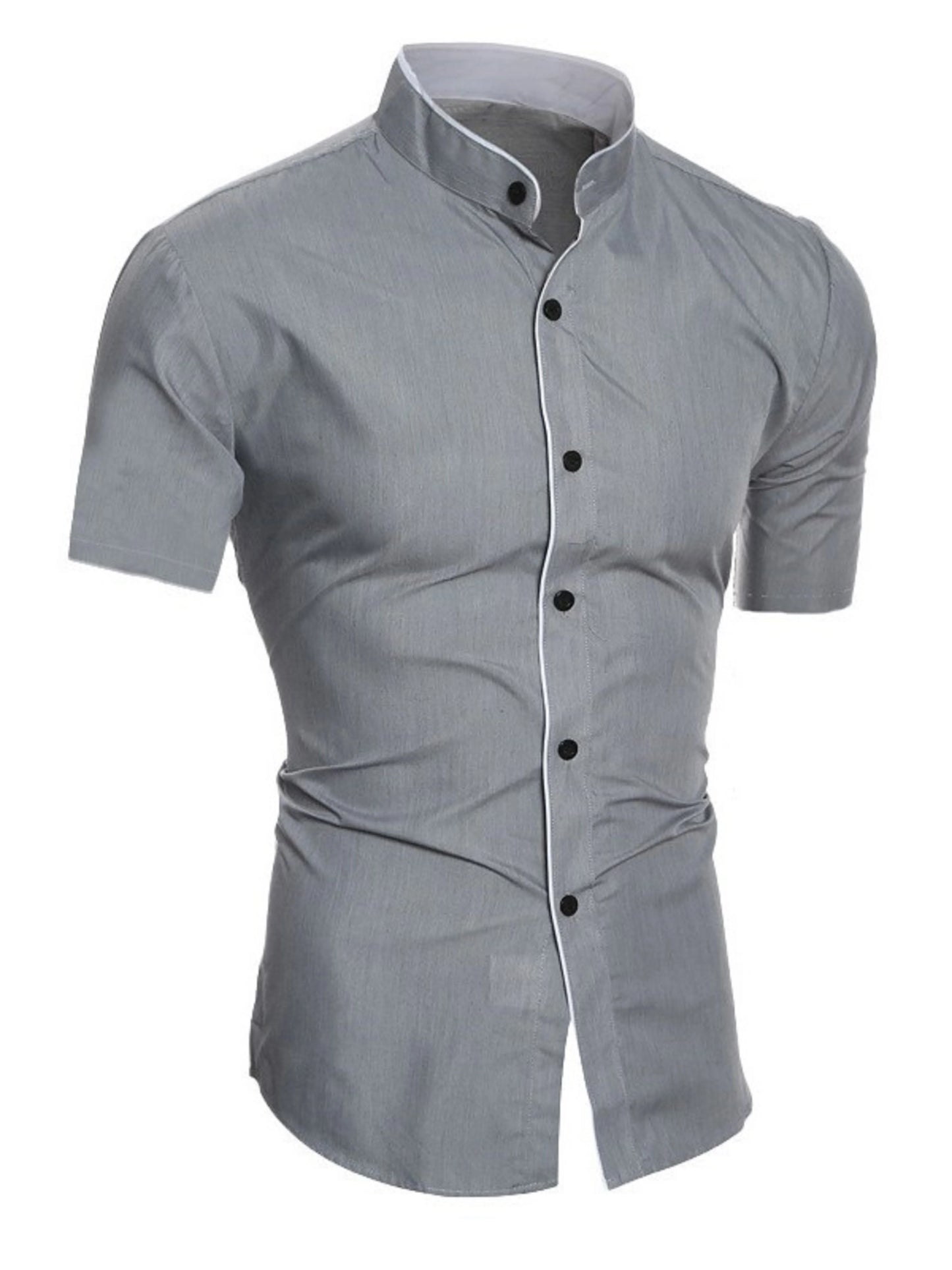 Men's summer short-sleeved casual fashion shirt, comfortable and