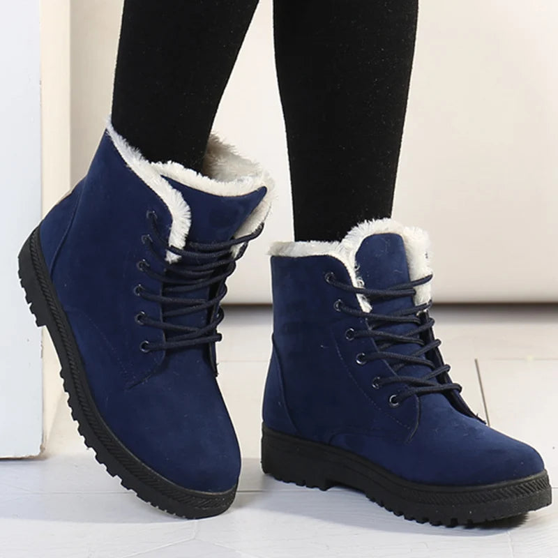 Women's Boots Snow Soft Shoes Woman Platform Ladies Shoes Casual Mid